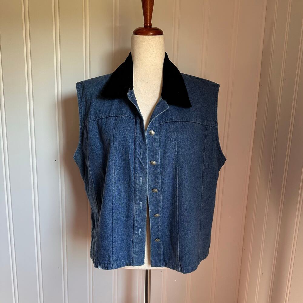 Vintage 80s/90s Denim Vest XL